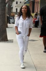 CHRISTINA MILIAN Working at Her Beignet Box Food Truck in Studio City 06/14/2019