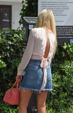 CHRISTINE MCGUINNESS in Denim Skirt Out in Cheshire 05/24/2019