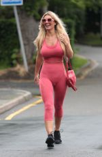 CHRISTINE MCGUINNESS in Tights Leaves a Gym in Cheshire 06/25/2019