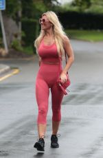 CHRISTINE MCGUINNESS in Tights Leaves a Gym in Cheshire 06/25/2019