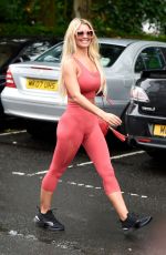 CHRISTINE MCGUINNESS in Tights Leaves a Gym in Cheshire 06/25/2019