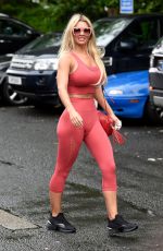 CHRISTINE MCGUINNESS in Tights Leaves a Gym in Cheshire 06/25/2019