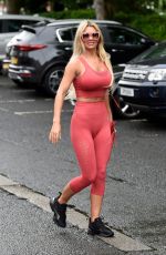 CHRISTINE MCGUINNESS in Tights Leaves a Gym in Cheshire 06/25/2019