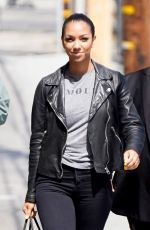 CORINNE FOXX Arrives at Jimmy Kimmel Live in Hollywood 06/06/2019