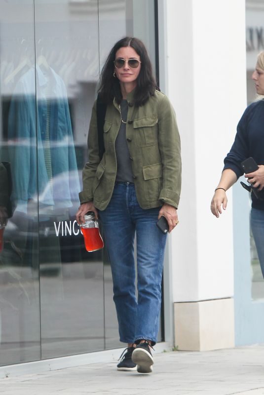 COURTENEY COX Shopping at Whole Foods in Los Angeles 06/22/2019