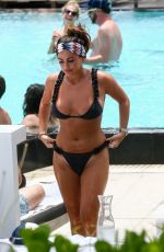 COURTNEY GREEN in Bikini at a Pool in Miami 06/07/2019