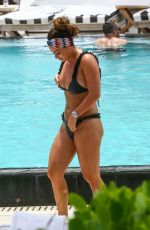 COURTNEY GREEN in Bikini at a Pool in Miami 06/07/2019