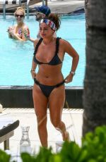 COURTNEY GREEN in Bikini at a Pool in Miami 06/07/2019