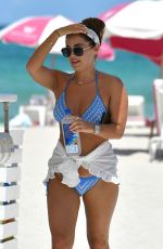 COURTNEY GREEN in Bikini on the Beach in Miami 06/06/2019