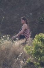 DAKOTA JOHNSON on the Set of Covers at Griffith Park in Los Angeles 06/10/2019
