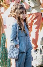 DAKOTA JOHNSON on the Set of Covers in a Convenience Store in Los Angeles 06/16/2019