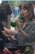 DAKOTA JOHNSON on the Set of Covers in a Convenience Store in Los Angeles 06/16/2019