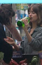 DAKOTA JOHNSON on the Set of Covers in a Convenience Store in Los Angeles 06/16/2019