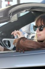 DAKOTA JOHNSON on the Set of Covers in Beverly Hills 06/23/2019