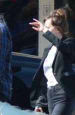 DAKOTA JOHNSON on the Set of Covers in Hollywood 06/05/2019