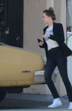 DAKOTA JOHNSON on the Set of Covers in Hollywood 06/05/2019
