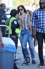 DAKOTA JOHNSON on the Set of Covers in Los Angeles 06/12/2019