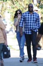 DAKOTA JOHNSON on the Set of Covers in Los Angeles 06/12/2019