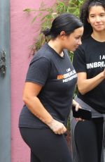 DEMI LOVATO Leaves a Gym in Los Angeles 06/17/2019