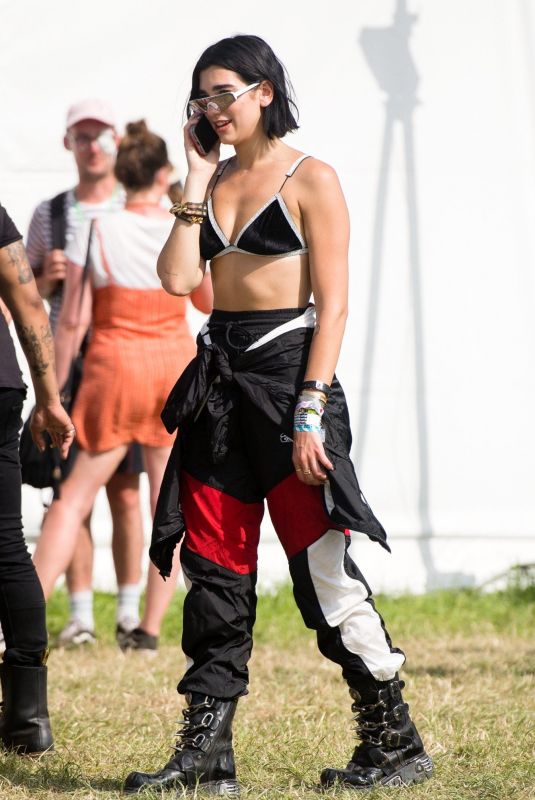 DUA LIPA at 2019 Glastonbury Festival in Pilton Somerset 06/28/2019