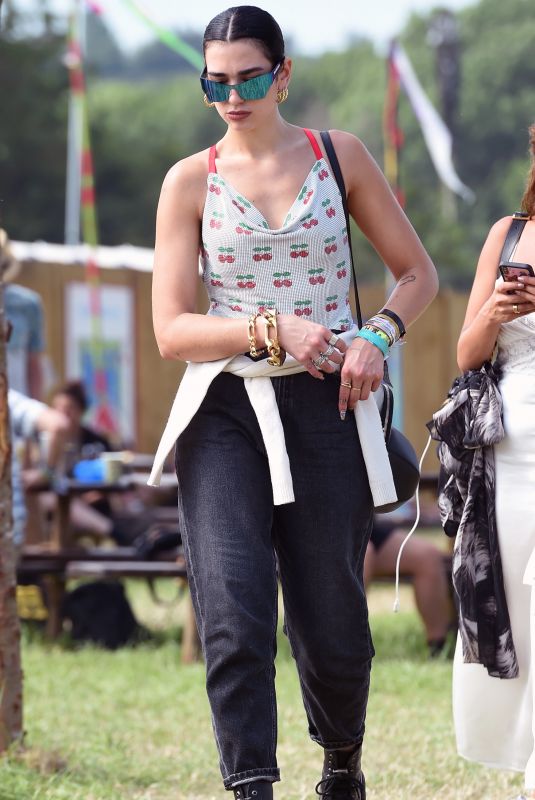 DUA LIPA at Glastonbury Festival in Pilton Somerset 06/29/2019