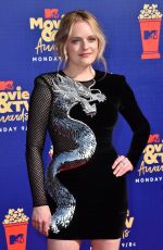 ELISABETH MOSS at 2019 MTV Movie & TV Awards in Los Angeles 06/15/2019
