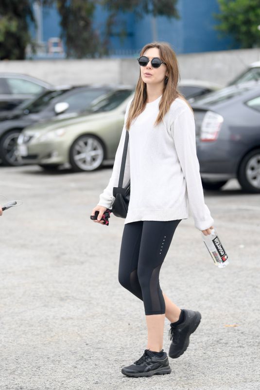 ELIZABETH OLSEN Leaves a Gym in Los Angeles 06/03/2019