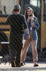 ELIZABETH OLSEN on the Set of Sorry for Your Loss in Los Angeles 06/26/2019