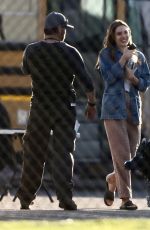 ELIZABETH OLSEN on the Set of Sorry for Your Loss in Los Angeles 06/26/2019