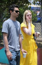 ELLE FANNING and Max Minghella Out in Los Angeles 06/15/2019