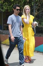 ELLE FANNING and Max Minghella Out in Los Angeles 06/15/2019