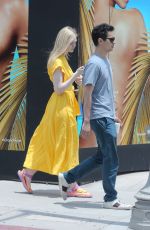 ELLE FANNING and Max Minghella Out in Los Angeles 06/15/2019