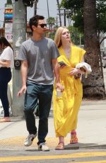 ELLE FANNING and Max Minghella Out in Los Angeles 06/15/2019