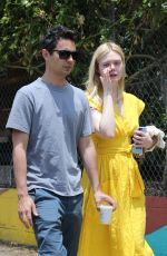 ELLE FANNING and Max Minghella Out Shopping in Silver Lake 06/15/2019