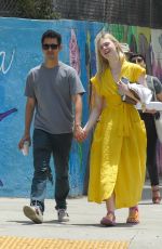 ELLE FANNING and Max Minghella Out Shopping in Silver Lake 06/15/2019