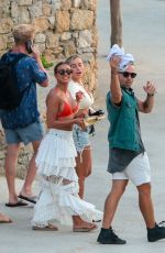 ELLIE BROWN, ALEXANDRA CANE and KAZ CROSSLEY in Bikinis Out on Mykonos Island 06/12/2019