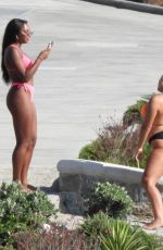ELLIE BROWN and KAZ CROSSLEY in Bikinis at a Pool in Mykonos 06/08/2019