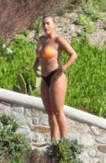 ELLIE BROWN and KAZ CROSSLEY in Bikinis at a Pool in Mykonos 06/08/2019