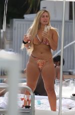 ELLIE BROWN in Bikini at Pool in Miami 06/13/2019