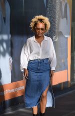 EMELI SANDE at BBC Breakfast Studio in Manchester 06/07/2019