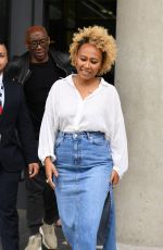 EMELI SANDE at BBC Breakfast Studio in Manchester 06/07/2019