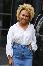 EMELI SANDE at BBC Breakfast Studio in Manchester 06/07/2019