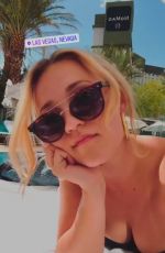 EMILY OSMENT in Bikini at a Pool in Las Vegas - Instagram Pictures and Video 06/17/2019