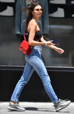 EMILY RATAJKOWSKI in Denim ant Tube Top Out in New York 06/08/2019