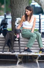 EMILY RATAJKOWSKI Out with Her Dog Colombo in New York 06/20/2019