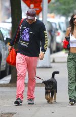 EMILY RATAJKOWSKI Out with Her Dog Colombo in New York 06/20/2019