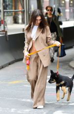 EMILY RATAJKOWSKI Out with Her Dog in New York 06/03/2019