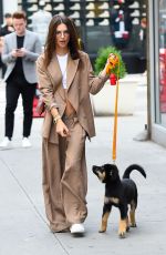 EMILY RATAJKOWSKI Out with Her Dog in New York 06/03/2019