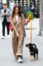 EMILY RATAJKOWSKI Out with Her Dog in New York 06/03/2019