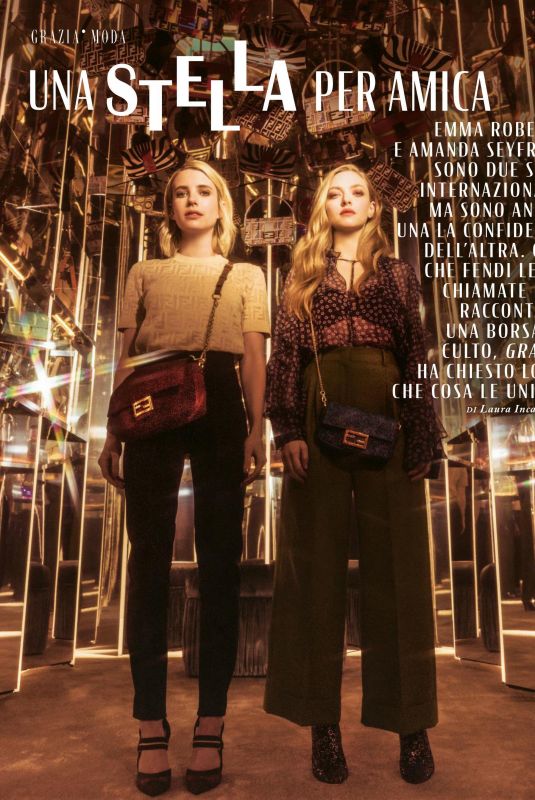 EMMA ROBERTS and AMANDA SEYFRIED in Grazia Magazine, Italy June 2019